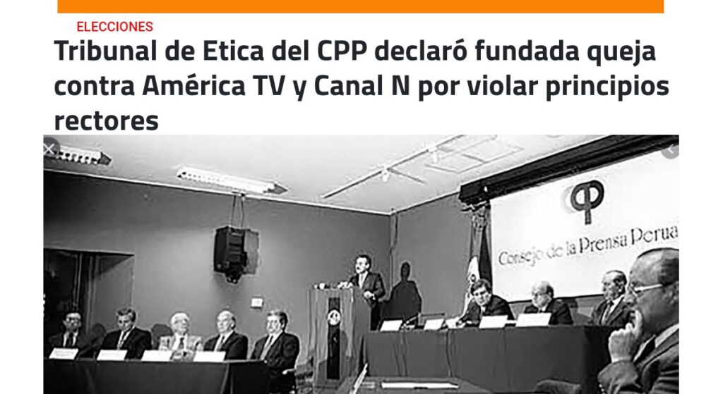 Tribunal de Ética declaró fundada queja contra América TV por presunto apoyo a Fuerza Popular