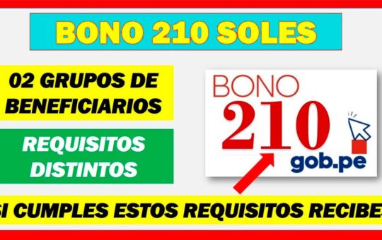 Bono 210 soles: Estas son las fechas y modalidades de pago