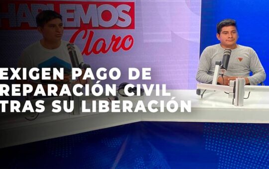 Familiares del joven preso por error exigen pago de reparación civil tras su liberación
