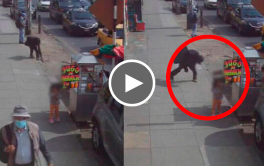 Indigente lanza piedra a inocente niña y la deja grave (Video)