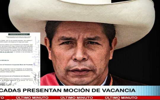Presentan moción de vacancia contra Pedro Castillo [VIDEO]