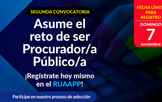 Convocatoria para poder seleccionar a procuradores públicos