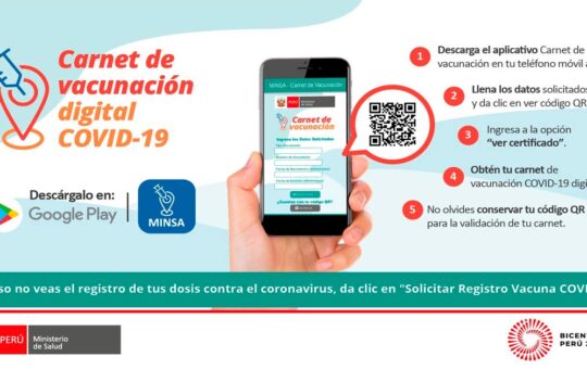 MINSA: Nueva aplicación para tener el CARNET DE VACUNACIÓN