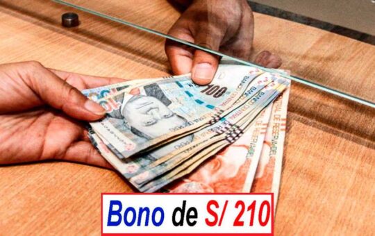 Bono S/ 210