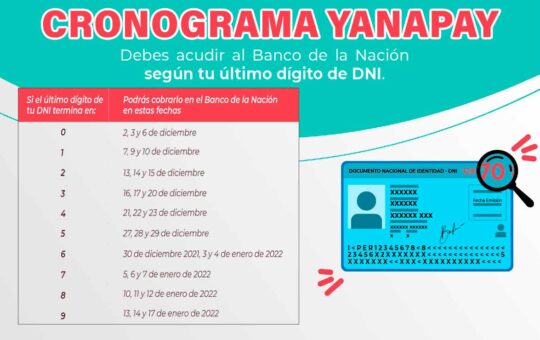 CRONOGRAMA YANAPAY
