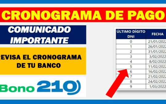 Bono 210: Estos beneficiarios cobran hoy