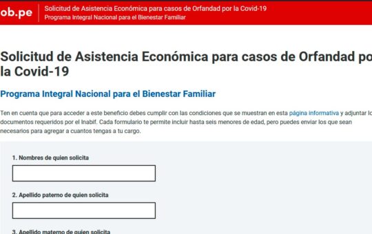 Bono Orfandad: Link vía INABIF para acceder a los 200 soles