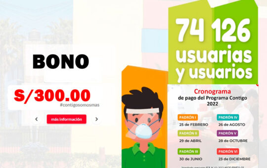 CONSULTA EL PADRÓN 1: PROGRAMA CONTIGO - BONO 300 SOLES
