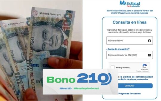 Bono 210 soles