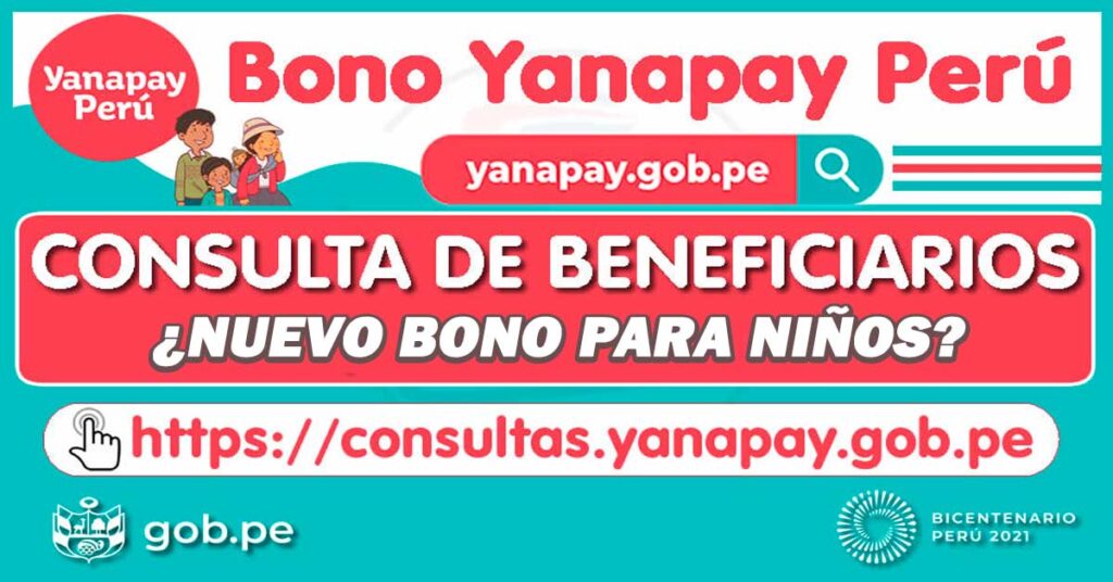 Bono Yanapay: ¿Los niños reciben recibirán un bono de 700 soles?