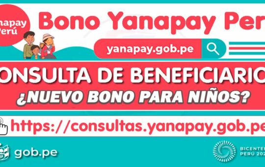 Bono Yanapay: ¿Los niños reciben recibirán un bono de 700 soles?