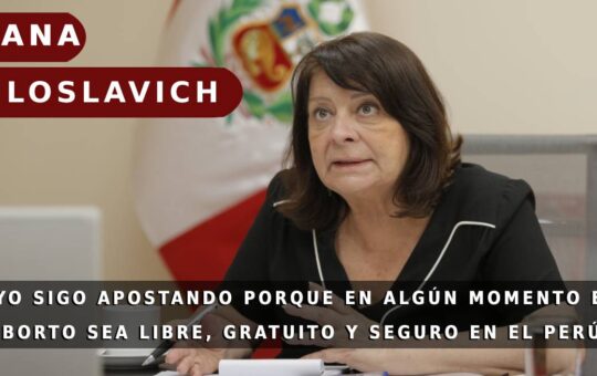 Diana Miloslavich, Ministra de la Mujer