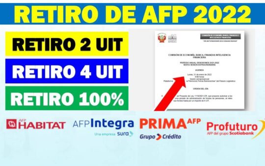 Retiro AFP de 4UIT - 2022
