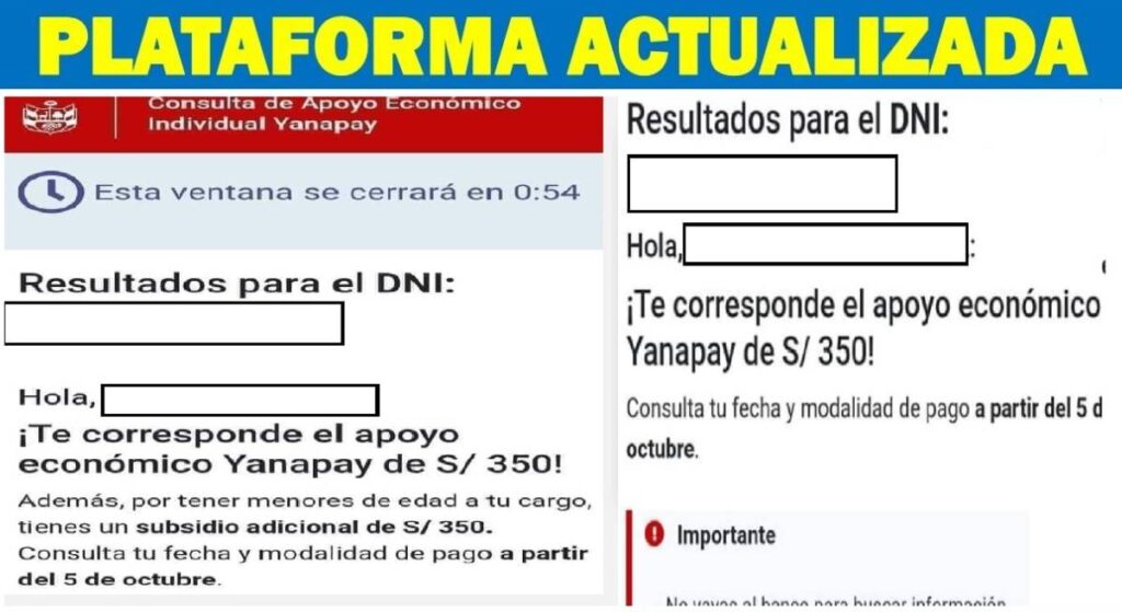 Bono Yanapay Marzo 2022