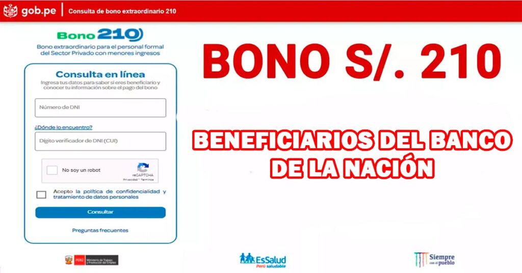 Bono 210: Nuevas modalidades de pago