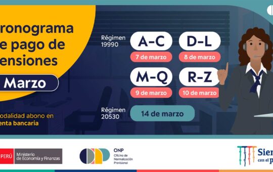 ONP: Cronograma de pago Marzo 2022