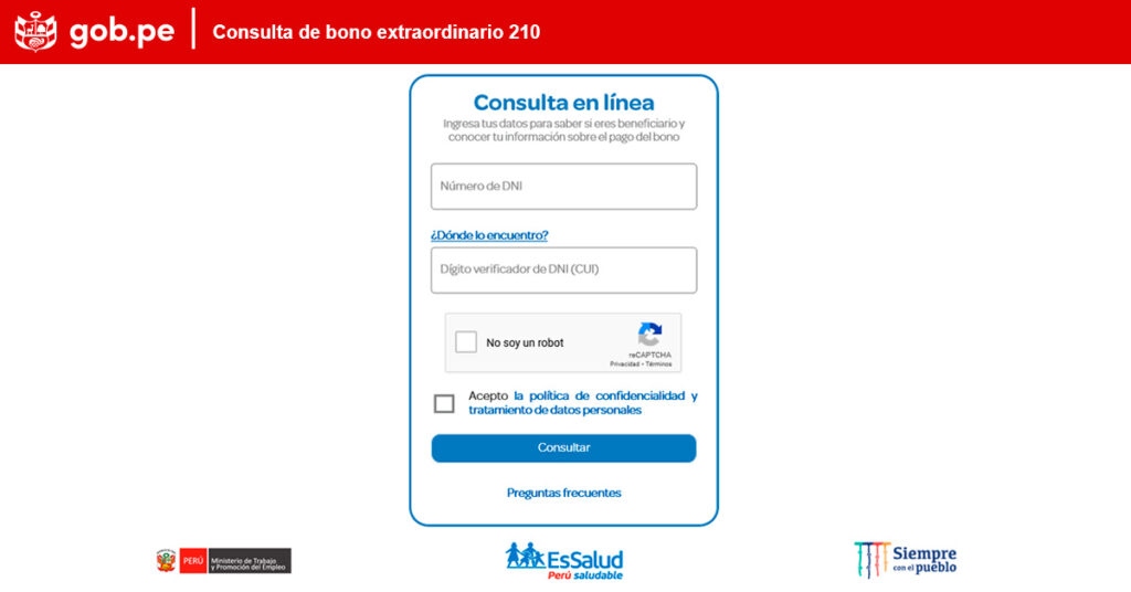 Bono 210: Estos son los beneficiarios que cobra hoy