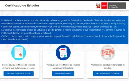 MINEDU: Sigue estos pasos para solicitar tu certificado de estudios totalmente GRATIS