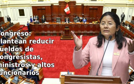 Congreso: Plantean reducir el sueldo
