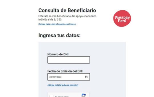 Bono Yanapay Perú