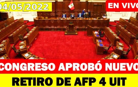 AFP: Se aprueba decreto para el retiro de hasta 4UIT
