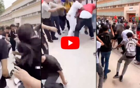Hombre se enfrenta a estudiantes que le hacían bullyng a su hijo