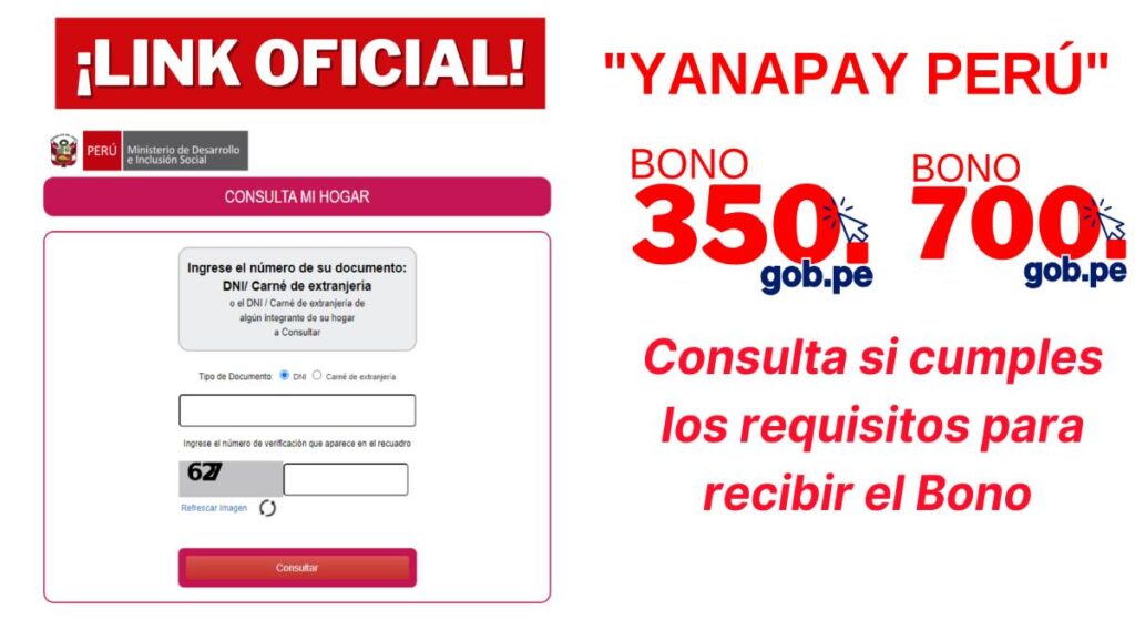 Bono Yanapay Perú – Junio