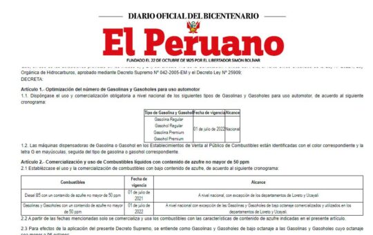 En las próximas semanas se pasará a vender SOLO dos tipos de gasolina en los grifos