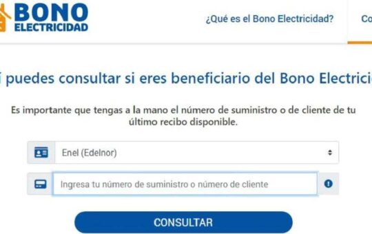 Bono Electricidad 2022