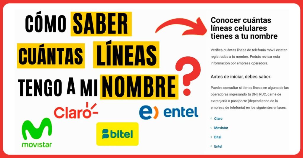 Conoce cuantas líneas celulares están a tu nombre