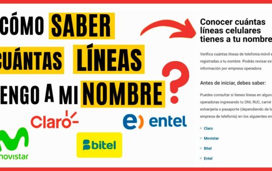 Conoce cuantas líneas celulares están a tu nombre