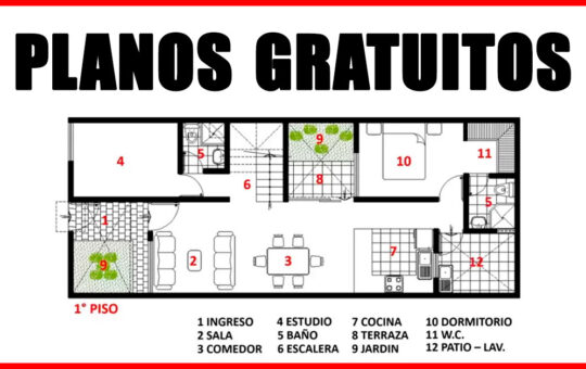 Diseños de planos para casas GRATIS