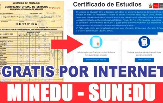 Solicita tu certificado, constancia y demás documentos de estudios GRATIS
