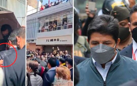 Abuchean y lanzan huevos a Pedro Castillo [VIDEO]