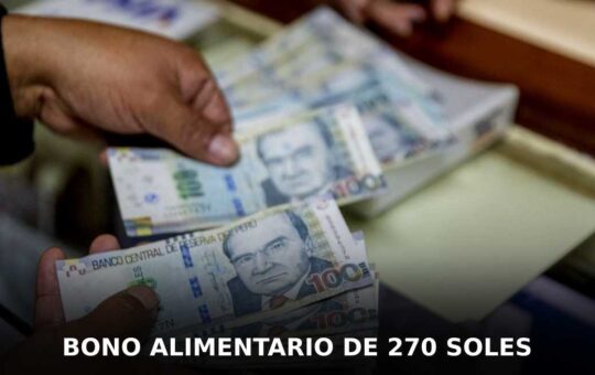 Bono Alimentario 270 soles