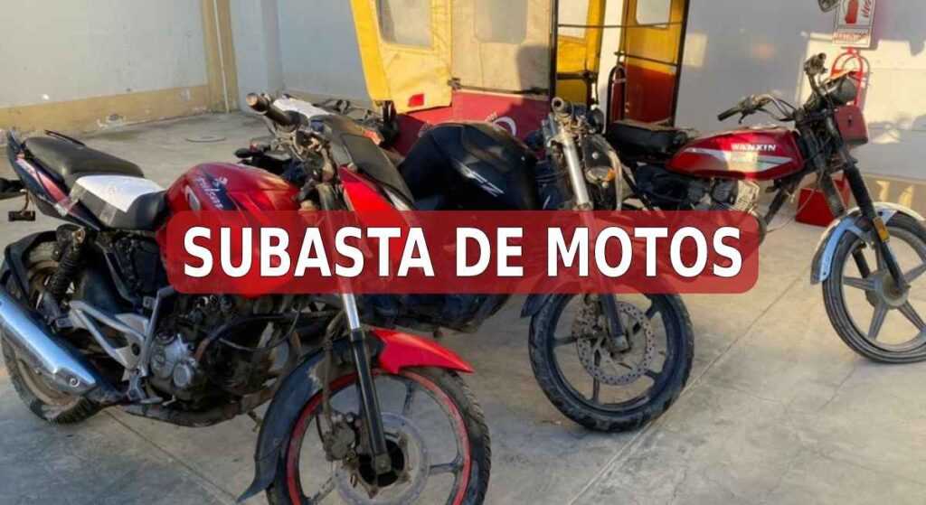 Remate de motos en Piura
