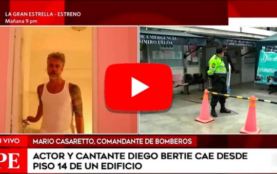Famoso actor Diego Bertie fallece traes caer de un edificio [VIDEO]