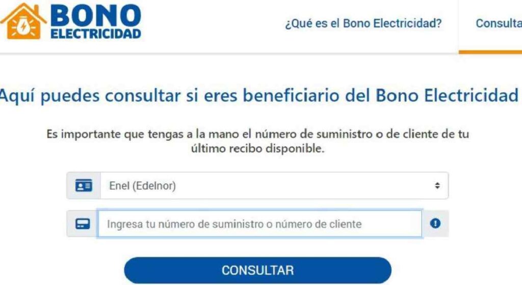 Bono Electricidad 2022