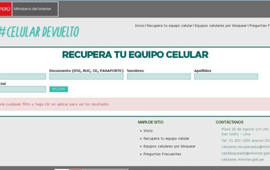 Recupera tu equipo celular
