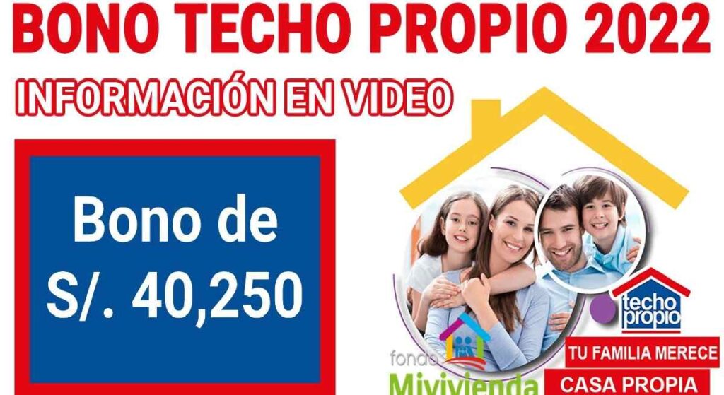 Bono Techo Propio 2022