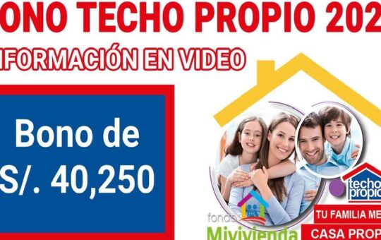 Bono Techo Propio 2022