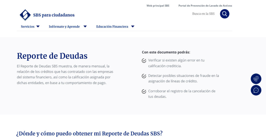 SBS: Conoce tu reporte de deudas totalmente gratis