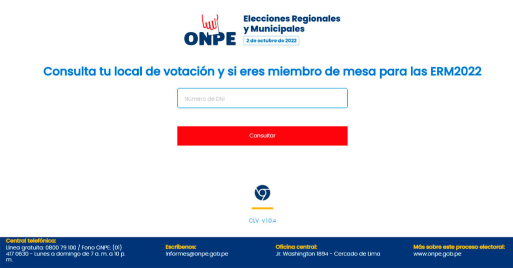 Elecciones Octubre: Conoce si eres miembro de mesa y tu local de votación