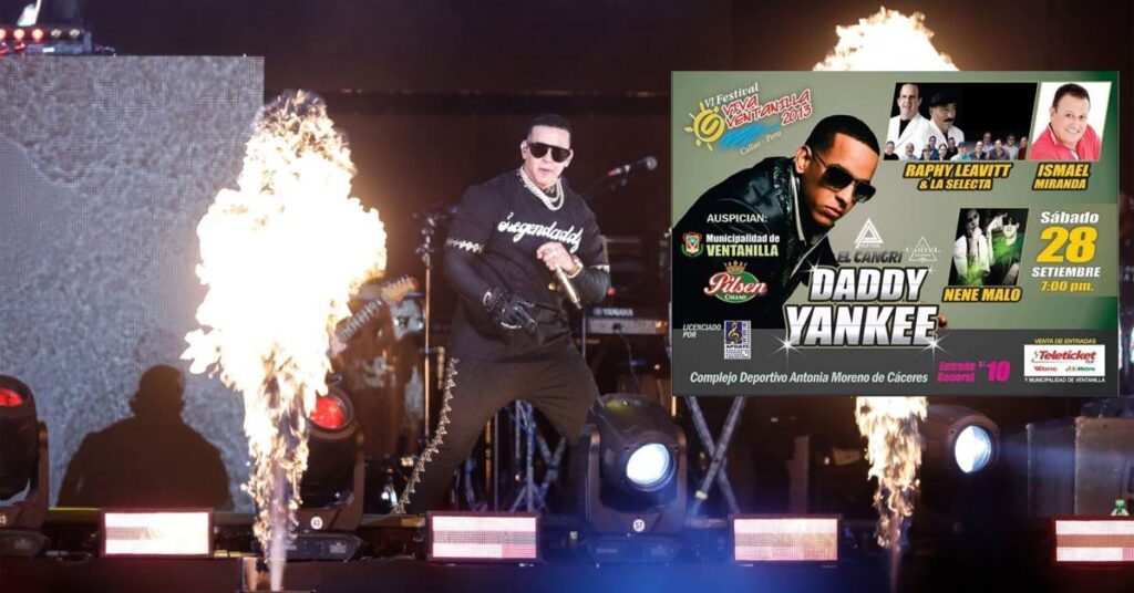 Entradas para el concierto de Daddy Yankee costaba 10 soles