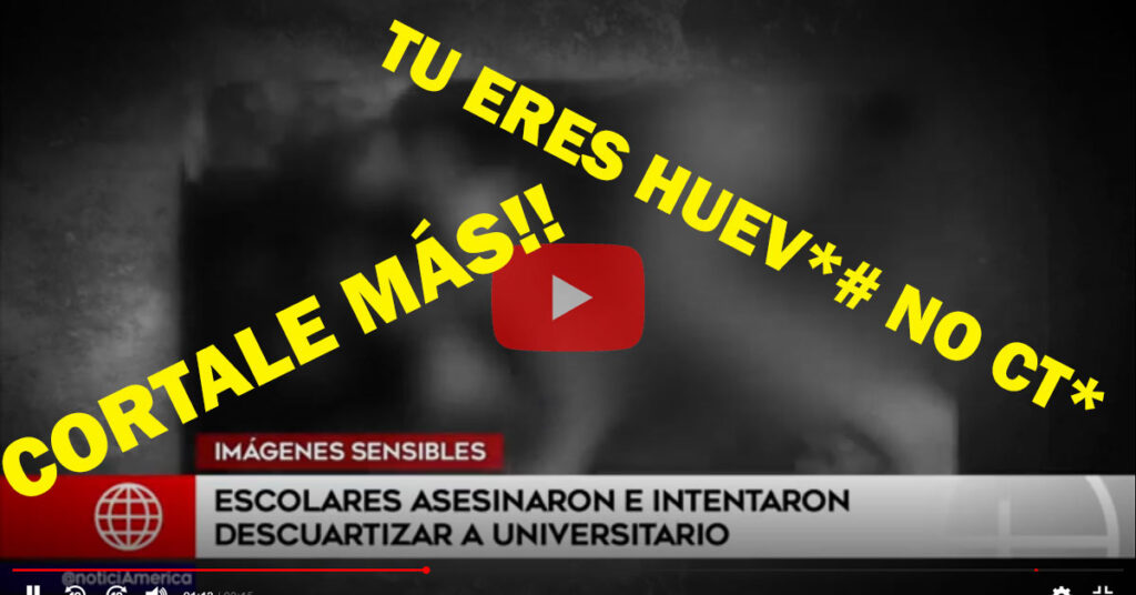 Un escolar y dos hombres asesinan a estudiante e intenta descuartizarlo