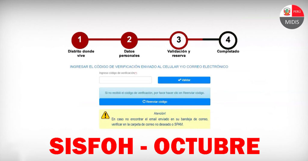 SISFOH: actualización padrón octubre para bonos