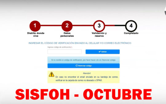 SISFOH: actualización padrón octubre para bonos