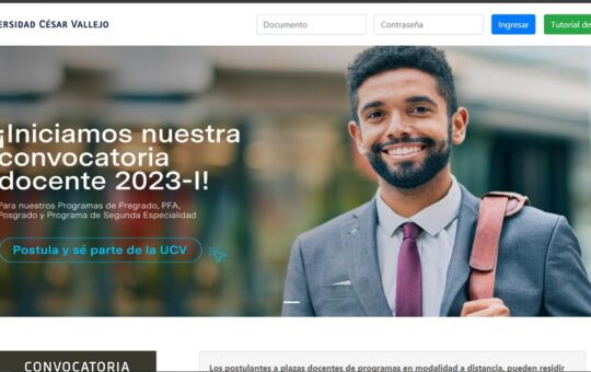 UCV CONVOCATORIA DOCENTE 2023