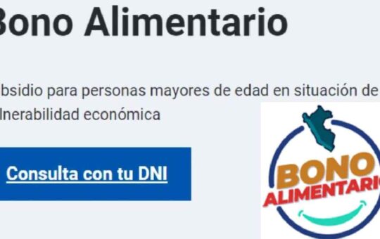 Bono Alimentario de S/270