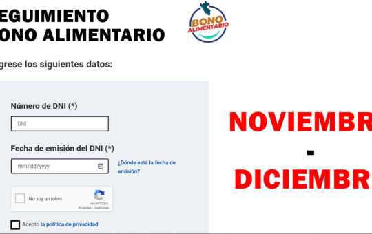 Link Bono Alimentario 2022: Dale seguimiento a tu tramite aquí